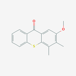 molecular formula C16H14O2S B12600874 2-Methoxy-3,4-dimethyl-9H-thioxanthen-9-one CAS No. 646059-18-9