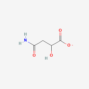 molecular formula C4H6NO4- B1260089 2-Hydroxysuccinamate 