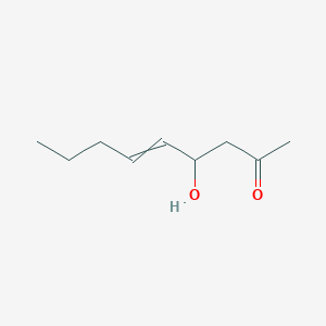 molecular formula C9H16O2 B12600922 4-Hydroxynon-5-en-2-one CAS No. 645401-52-1