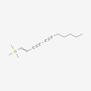 molecular formula C14H22Si B12600923 Trimethyl(undec-1-ene-3,5-diyn-1-yl)silane CAS No. 648435-55-6