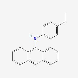 molecular formula C22H19N B12600956 N-(4-Ethylphenyl)anthracen-9-amine CAS No. 642473-67-4