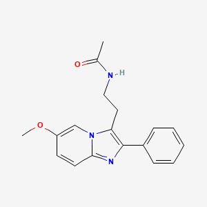 molecular formula C18H19N3O2 B12600959 N-(2-(6-Methoxy-2-phenylimidazo[1,2-a]pyridin-3-yl)ethyl)acetamide CAS No. 877382-04-2