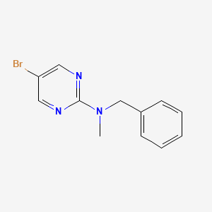 molecular formula C12H12BrN3 B12601006 N-benzyl-5-bromo-N-methylpyrimidin-2-amine CAS No. 886365-91-9