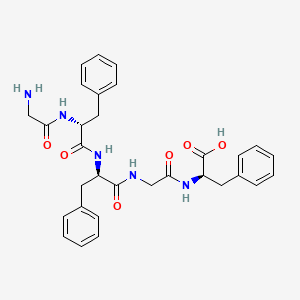 molecular formula C31H35N5O6 B12601011 Glycyl-D-phenylalanyl-D-phenylalanylglycyl-D-phenylalanine CAS No. 644997-14-8