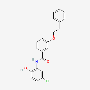 molecular formula C21H18ClNO3 B12601032 N-(5-Chloro-2-hydroxyphenyl)-3-(2-phenylethoxy)benzamide CAS No. 648924-25-8