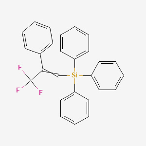molecular formula C27H21F3Si B12601095 Triphenyl(3,3,3-trifluoro-2-phenylprop-1-en-1-yl)silane CAS No. 647832-21-1