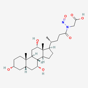 molecular formula C26H42N2O7 B1260110 N-Nitrosoglycocholic acid CAS No. 76757-85-2