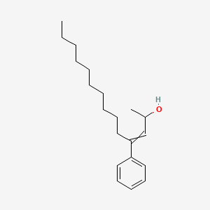 molecular formula C20H32O B12601148 4-Phenyltetradec-3-en-2-ol CAS No. 917883-12-6