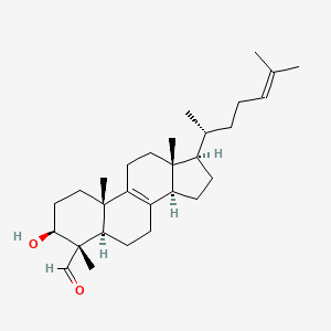 4alpha-Formyl-4beta-methyl-5alpha-cholesta-8,24-dien-3beta-ol