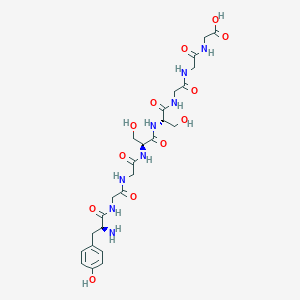 molecular formula C25H36N8O12 B12601228 L-Tyrosylglycylglycyl-L-seryl-L-serylglycylglycylglycine CAS No. 629646-53-3