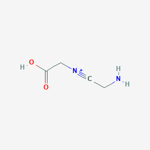 molecular formula C4H7N2O2+ B12601274 N-(2-Aminoethylidyne)(carboxy)methanaminium CAS No. 651327-18-3