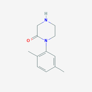 molecular formula C12H16N2O B12601288 1-(2,5-Dimethyl-phenyl)-piperazin-2-one 