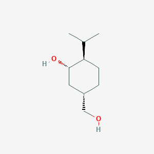molecular formula C10H20O2 B126013 (+)-7-Hydroxymenthol CAS No. 140860-31-7