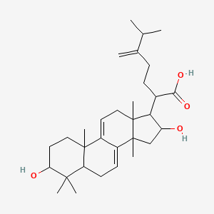 2-(3,16-Dihydroxy-4,4,10,13,14-pentamethyl-2,3,5,6,12,15,16,17-octahydro-1H-cyclopenta[a]phenanthren-17-yl)-6-methyl-5-methylideneheptanoic acid