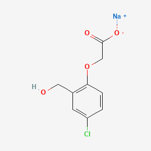 molecular formula C9H8ClNaO4 B1260141 Cloxyfonac-sodium CAS No. 32791-87-0