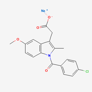 molecular formula C19H16ClNNaO4 B1260142 CID 66587107 CAS No. 7681-54-1