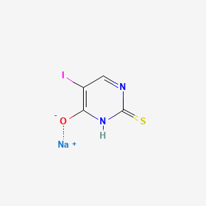 molecular formula C4H2IN2NaOS B1260146 Iothiouracil sodium CAS No. 3565-15-9