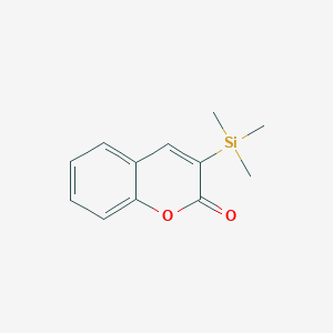 molecular formula C12H14O2Si B12601473 3-(Trimethylsilyl)-2H-1-benzopyran-2-one CAS No. 647836-33-7