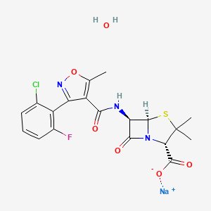 molecular formula C19H18ClFN3NaO6S B1260152 Flucloxacillin sodium CAS No. 34214-51-2