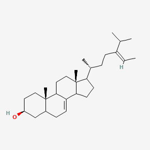 molecular formula C29H48O B1260159 (3S,10S,13R)-10,13-dimethyl-17-[(Z,2R)-5-propan-2-ylhept-5-en-2-yl]-2,3,4,5,6,9,11,12,14,15,16,17-dodecahydro-1H-cyclopenta[a]phenanthren-3-ol 