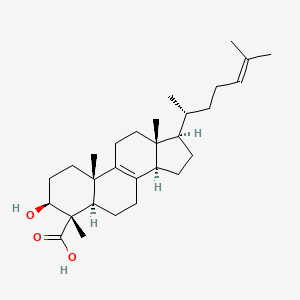 4alpha-Carboxy-4beta-methyl-5alpha-cholesta-8,24-dien-3beta-ol