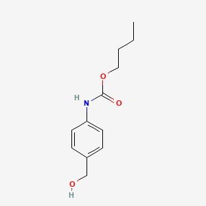 molecular formula C12H17NO3 B12601647 Carbamic acid, N-[4-(hydroxymethyl)phenyl]-, butyl ester CAS No. 918311-72-5