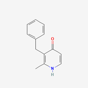 molecular formula C13H13NO B12601674 3-Benzyl-2-methylpyridin-4(1H)-one CAS No. 909867-71-6