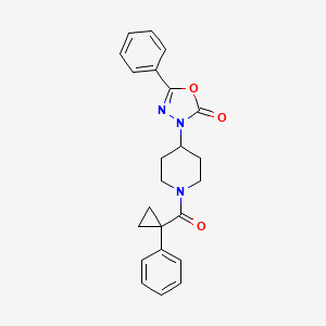 3-[1-[Oxo-(1-phenylcyclopropyl)methyl]-4-piperidinyl]-5-phenyl-1,3,4-oxadiazol-2-one