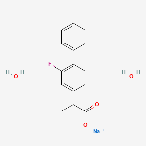 molecular formula C15H16FNaO4 B1260177 Flurbiprofen Sodium 