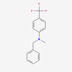 molecular formula C15H14F3N B12601782 N-Benzyl-N-methyl-4-(trifluoromethyl)aniline CAS No. 894085-94-0