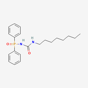 molecular formula C21H29N2O2P B12601792 N-(Octylcarbamoyl)-P,P-diphenylphosphinic amide CAS No. 878551-55-4