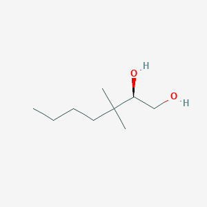 molecular formula C9H20O2 B12601800 (2R)-3,3-dimethylheptane-1,2-diol CAS No. 647033-29-2