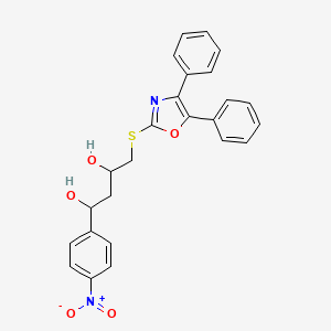 4-[(4,5-Diphenyl-2-oxazolyl)thio]-1-(4-nitrophenyl)butane-1,3-diol