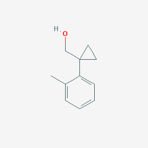 molecular formula C11H14O B12601861 [1-(2-Methylphenyl)cyclopropyl]methanol CAS No. 886366-30-9