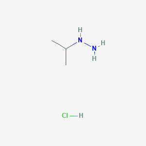 molecular formula C3H11ClN2 B126019 Isopropylhydrazine hydrochloride CAS No. 16726-41-3