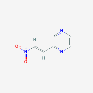 molecular formula C6H5N3O2 B12601977 2-(2-Nitroethenyl)pyrazine 