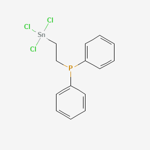molecular formula C14H14Cl3PSn B12601979 Diphenyl[2-(trichlorostannyl)ethyl]phosphane CAS No. 649555-84-0