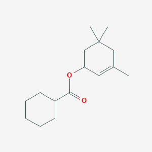 molecular formula C16H26O2 B12602057 3,5,5-Trimethylcyclohex-2-en-1-yl cyclohexanecarboxylate CAS No. 648858-05-3
