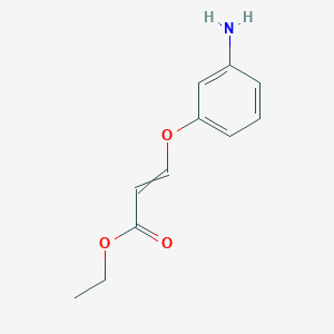 molecular formula C11H13NO3 B12602069 Ethyl 3-(3-aminophenoxy)prop-2-enoate CAS No. 917872-69-6