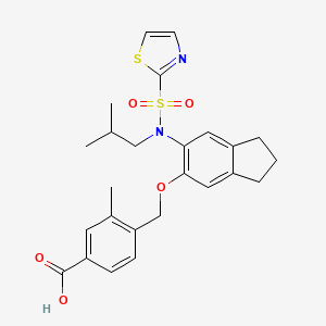 molecular formula C25H28N2O5S2 B1260208 Unii-94W010PZ1Z CAS No. 459842-29-6