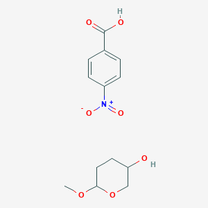 molecular formula C13H17NO7 B12602104 6-Methoxyoxan-3-ol;4-nitrobenzoic acid CAS No. 645412-87-9