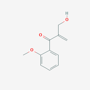 molecular formula C11H12O3 B12602118 2-(Hydroxymethyl)-1-(2-methoxyphenyl)prop-2-en-1-one CAS No. 648416-43-7
