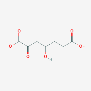 molecular formula C7H8O6-2 B1260215 4-Hydroxy-2-oxoheptanedioate 