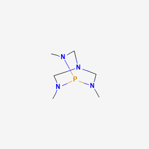 molecular formula C6H15N4P B12602172 2,6,7-Trimethyl-2,4,6,7-tetraaza-1-phosphabicyclo[2.2.2]octane CAS No. 878293-00-6