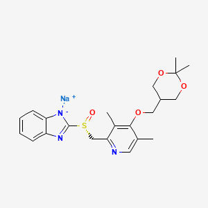 molecular formula C22H26N3NaO4S B1260223 Azeloprazole sodium CAS No. 955095-47-3