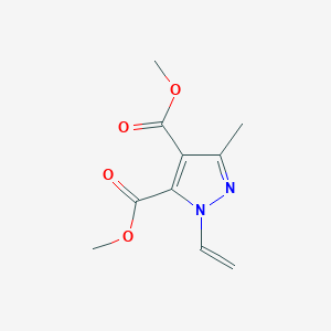 molecular formula C10H12N2O4 B12602252 Dimethyl 1-ethenyl-3-methyl-1H-pyrazole-4,5-dicarboxylate CAS No. 875927-41-6
