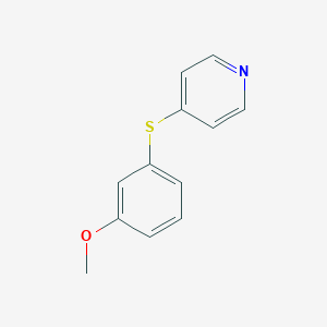 molecular formula C12H11NOS B12602280 4-(3-Methoxyphenyl)sulfanylpyridine CAS No. 646511-35-5
