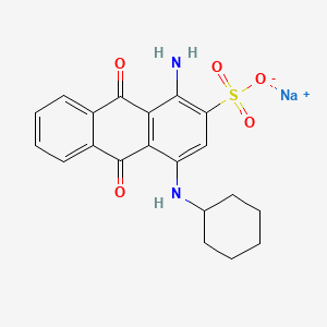 molecular formula C20H19N2NaO5S B1260234 酸性蓝62 CAS No. 4368-56-3