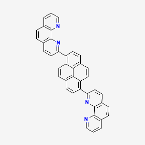 molecular formula C40H22N4 B12602340 1,10-Phenanthroline, 2,2'-(1,6-pyrenediyl)bis- CAS No. 646034-81-3