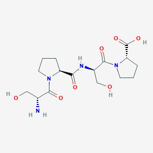 molecular formula C16H26N4O7 B12602354 D-Seryl-L-prolyl-D-seryl-L-proline CAS No. 878027-10-2